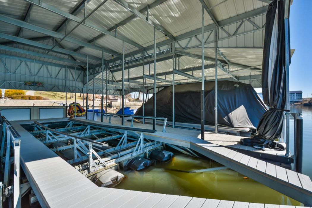 2 Slip Boat Dock With Custom Bar