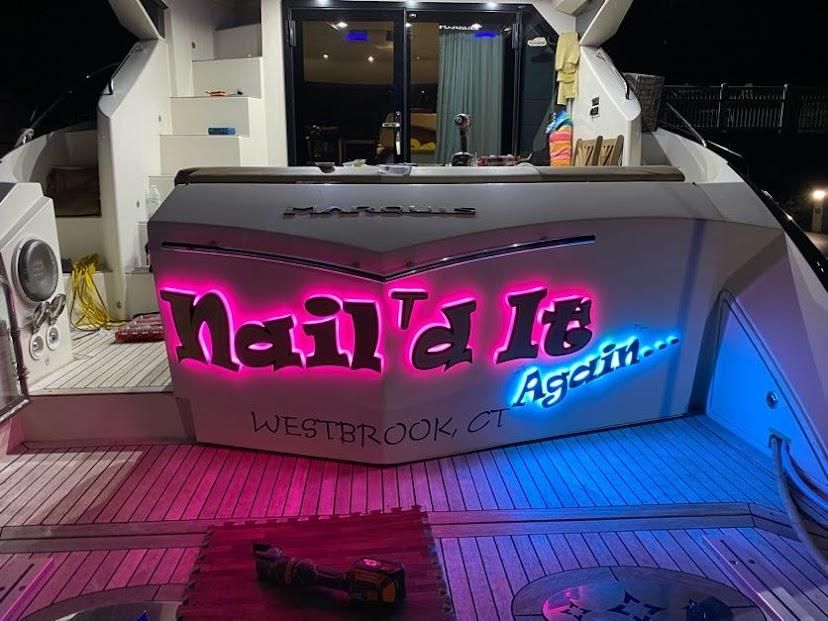 Marquis Yacht LED Boat Name