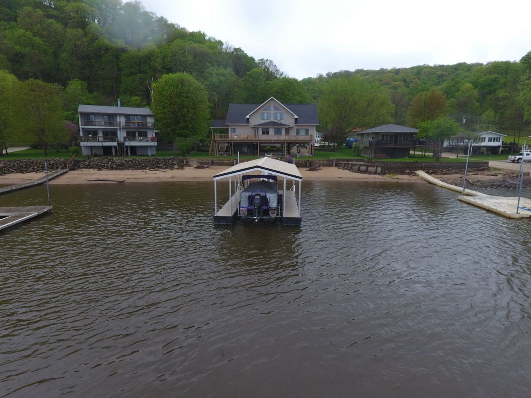 Covered Boat Dock McGregor Iowa