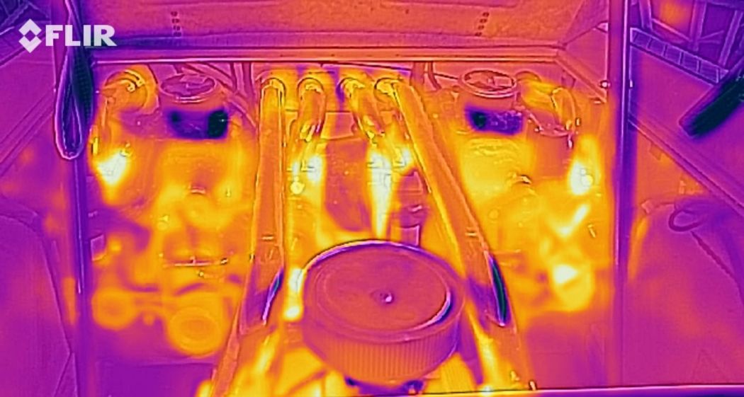 Thermal imaging using infrared camera equipment