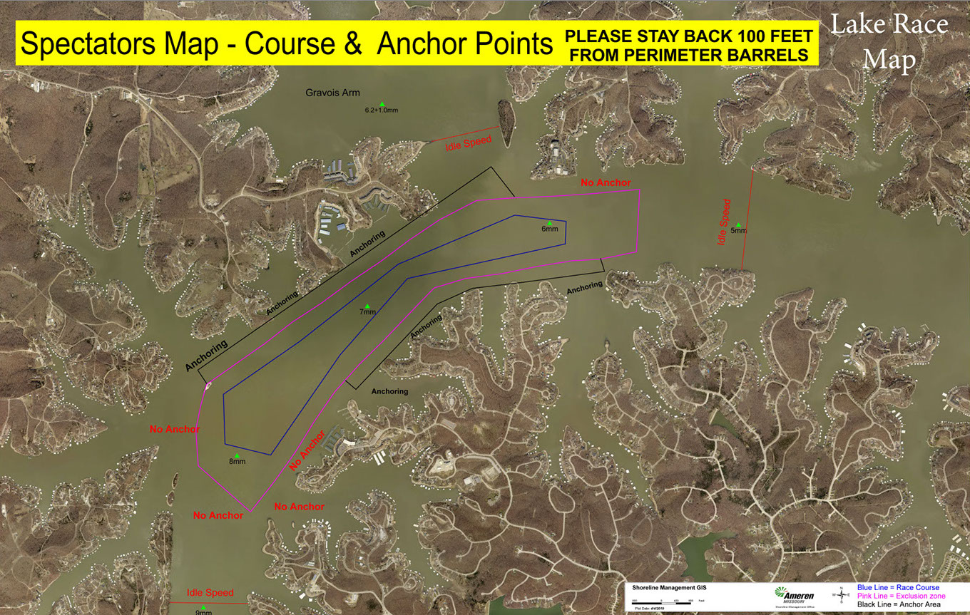 lake race lake of the ozarks map