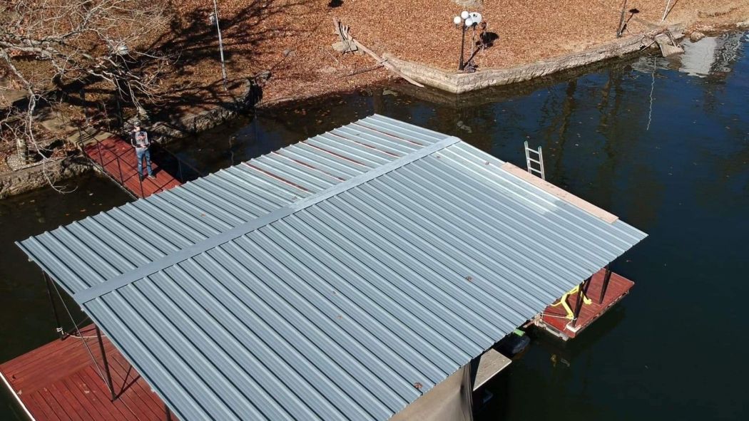 Boat Dock Roof Painting