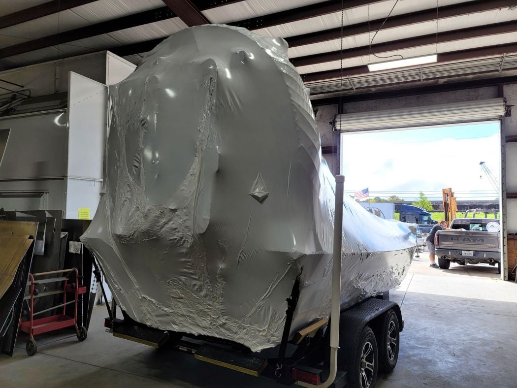 America Air Boats Shrink Wrap, Beaumont, TX