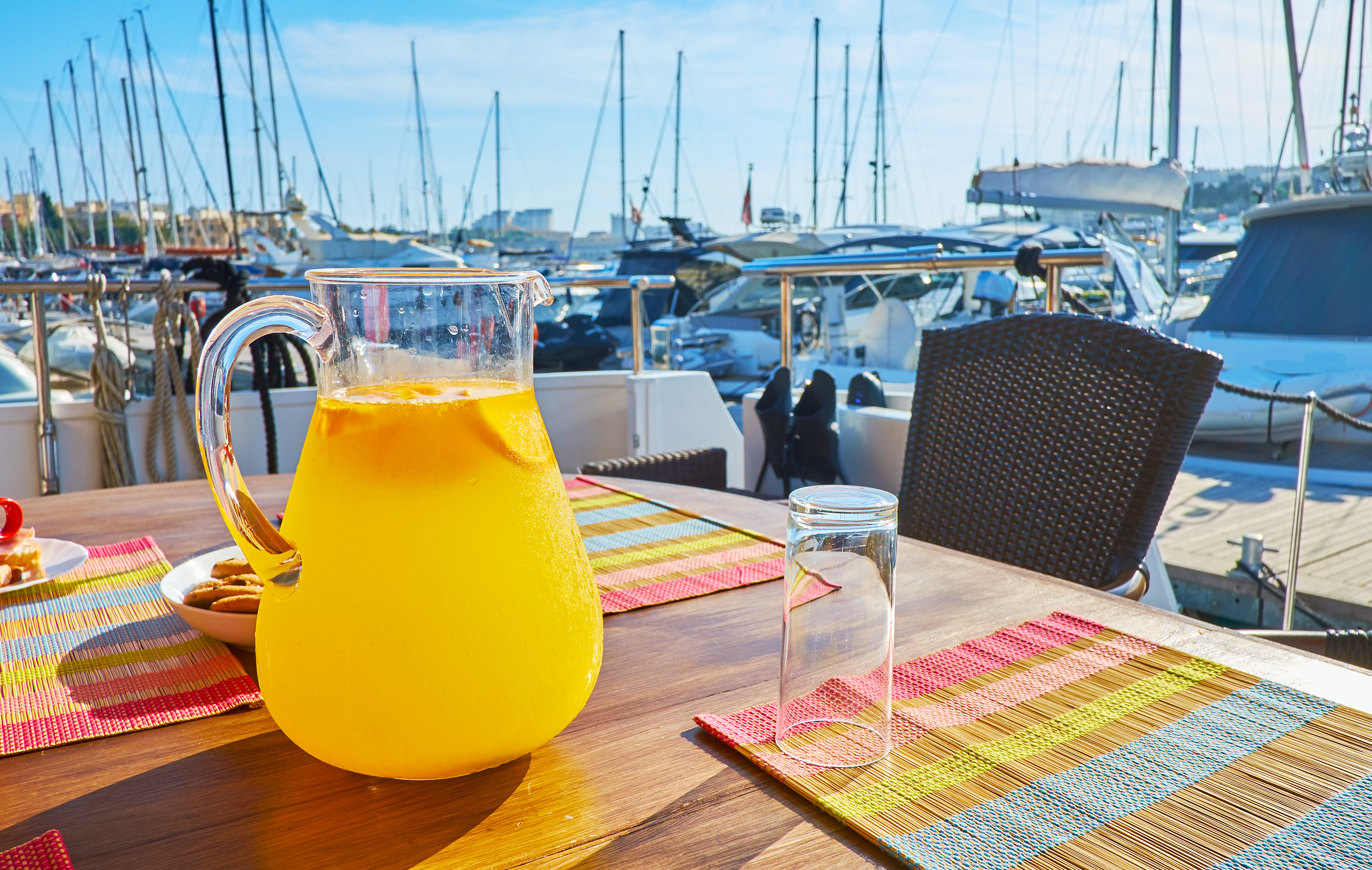 Breakfast on boat