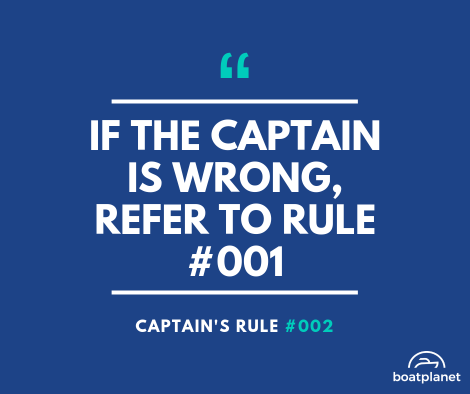 boat planet captains rule 2