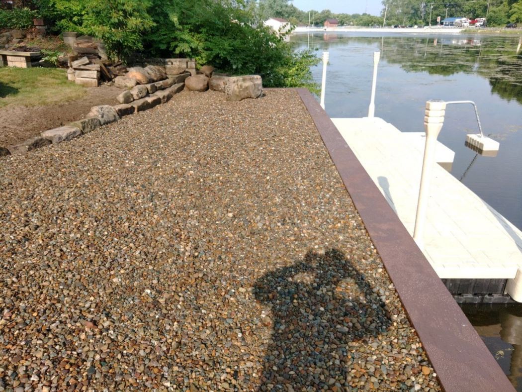 Portage Lakes OH Vinyl Seawall and Dock Project
