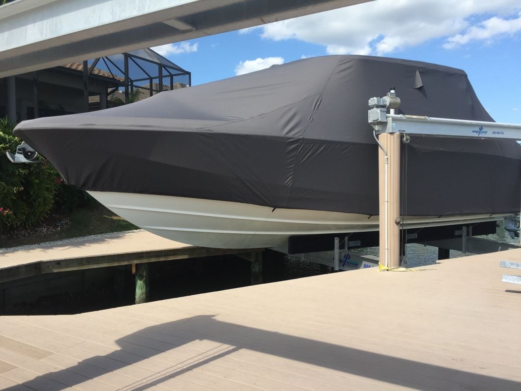Boston Whaler 320 Dual Console Full Boat Cover