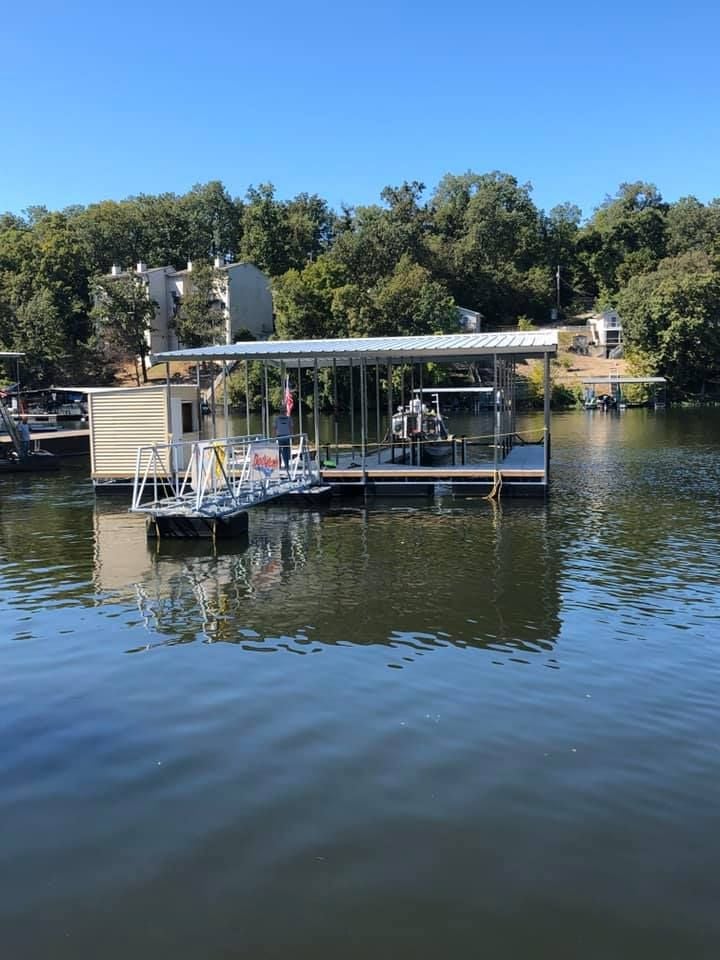 2 Slip Boat Dock with Shed