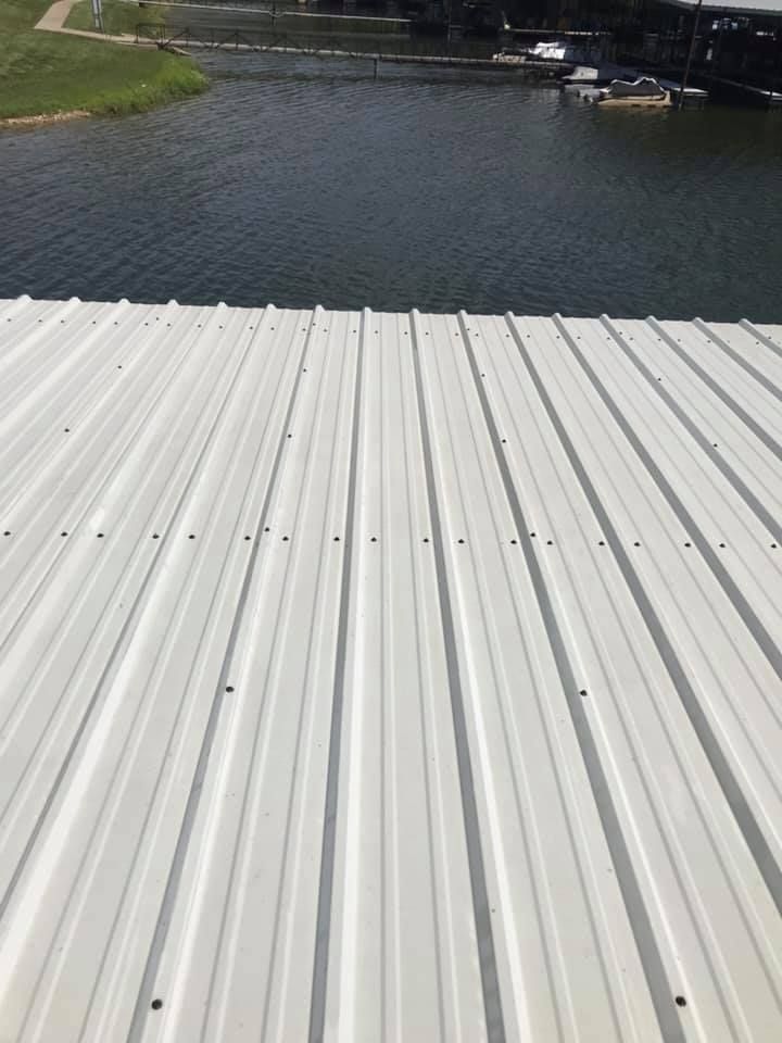 Boat Dock Pressure Washing Before and After